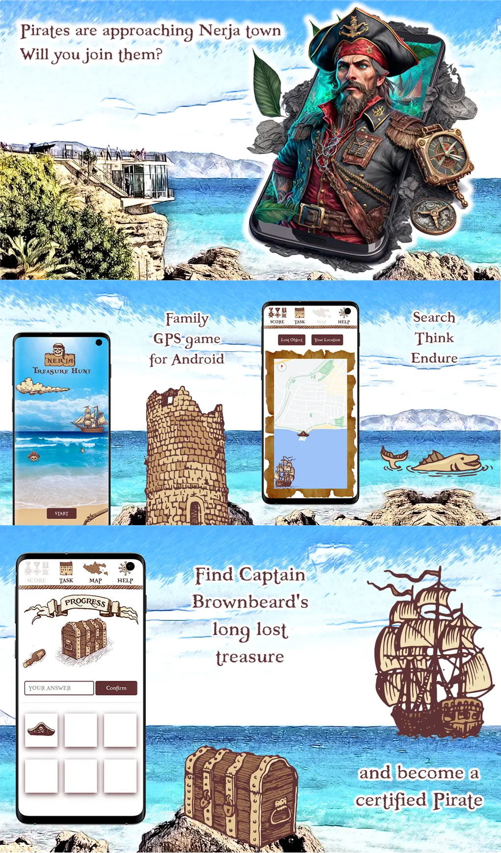 Use case Nerja Pirates app Nerja Costa del Sol