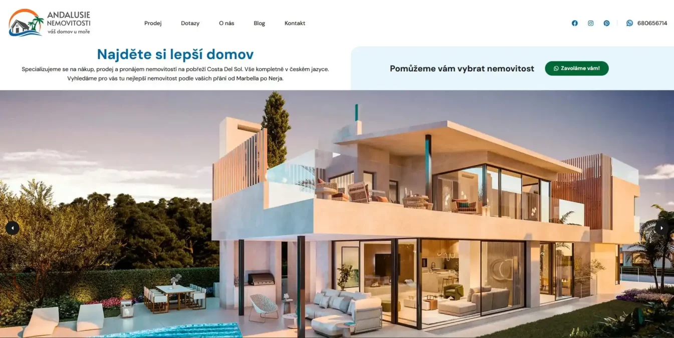 Real Estate web design Nerja Costa del Sol