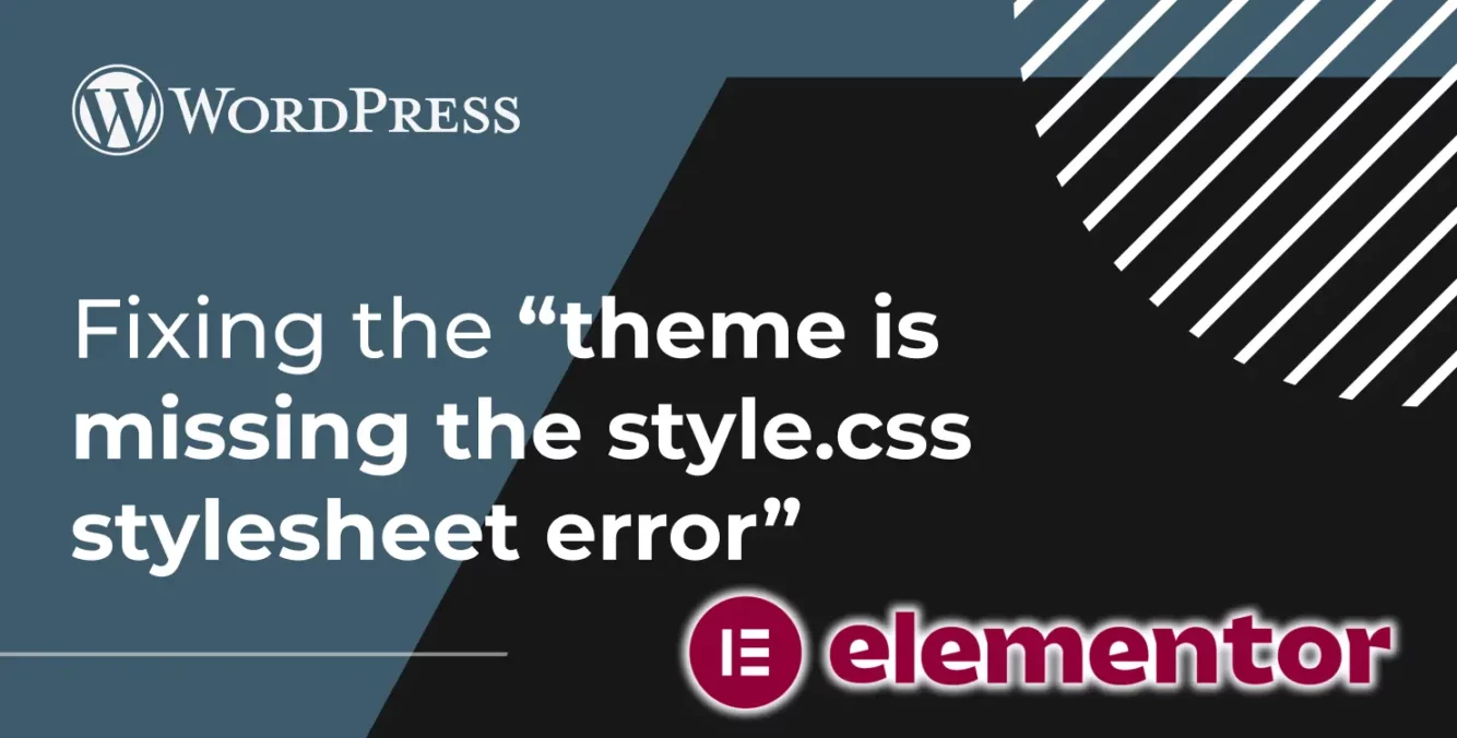 How to Fix Elementor Website with missing CSS styles